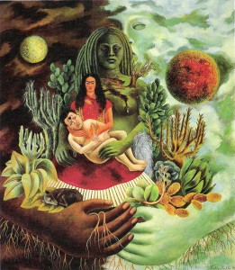Frida Kahlo, L’abbraccio amorevole dell’universo, la terra, Diego, io e il signor Xolotl, 1949
