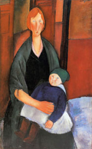 Amedeo Modigliani, Donna seduta con bambino o Maternità, 1919