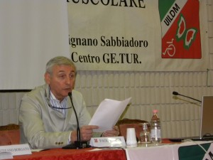 Il presidente uscente della Commissione Medico-Scientifica UILDM, Paolo Banfi, alle Manifestazioni Nazionali UILDM 2013