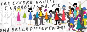 “Tra essere uguali e uguaglianza, c'è una bella differenza" è una vignetta realizzata da Anarkikka (Stefania Spanò) per la mostra "Educare alle differenze", esposta a Roma nel settembre 2014.