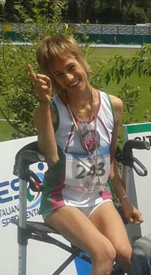 Sara Melgrani a Grosseto, il giorno in cui è diventata campionessa italiana nel lancio della clavetta.